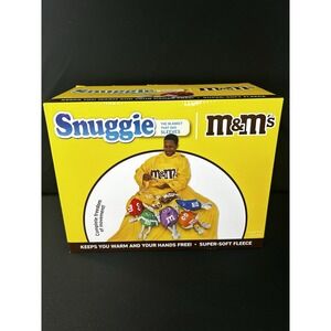 Peanut M&M's Wearable Super Soft Fleece Blanket w/Sleeves 71"x54", Sealed NIB